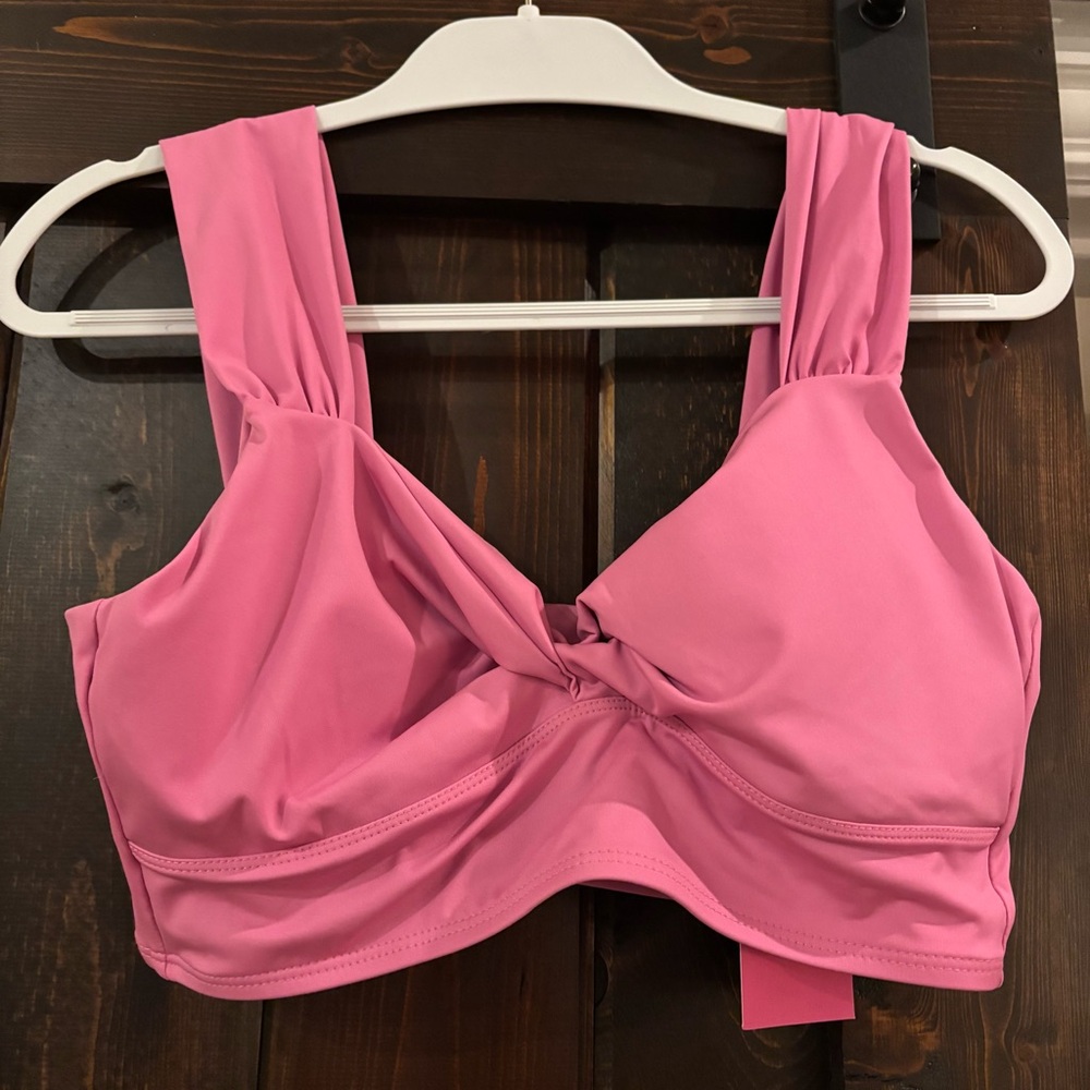 NWT Liberty & Justice Target Pink Bikini Top XXL Swim